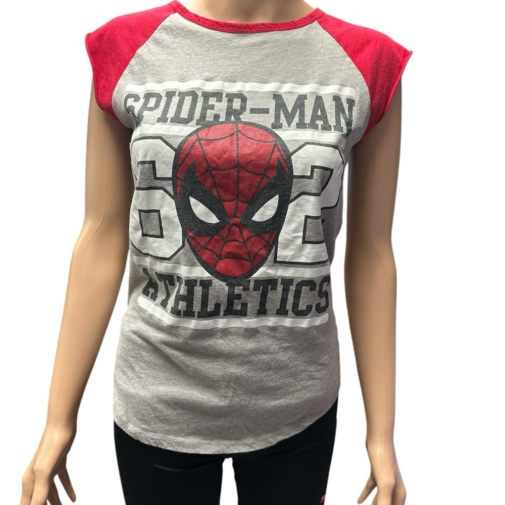 Marvel - EC - Spider-Man Athletics Women’s  Shirt - Red and Gray